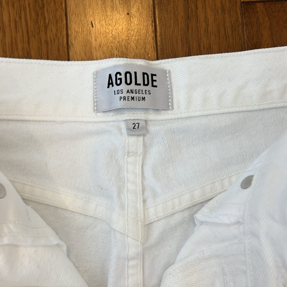 White AGOLDE jeans NWOT - Picture 3 of 5